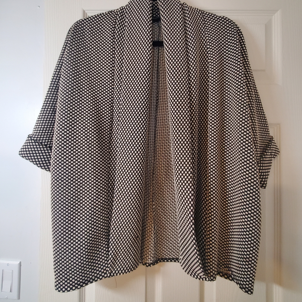 Love Culture Monochrome Open-Front Poncho